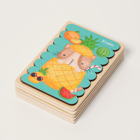 Double-Sided Montessori Puzzles for Toddlers – 5 Pack Educational Wooden Toys for Early Learning and Cognitive Development-1